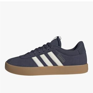 Adidas Dark Blue Sneakers with White  Stripes